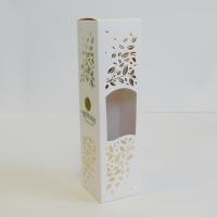 Cardboard box with gold hot-foil stamping and embossing